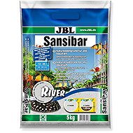 JBL Sansibar RIVER Light-Coloured Substrate with Black Pebbles, 5kg - Aquarium Sand