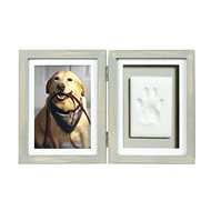 Pearhead Frame and Material for Paw Print in Grey - Print Set