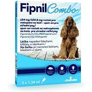Fipnil Combo 134/120.6mg M Dog Spot-on 3 × 1.34ml - Antiparasitic Pipette