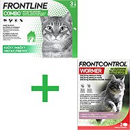 Anti-parasite package: Frontline Combo + Frontcontrol Wormer for cats - Veterinary Product