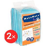 MakaMaka Super Absorbent Training Pads for Pets 
XL 60 × 90 cm 2 × 20 ks - Absorbent Pad