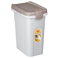 Stefanplast Pet Food Container 33 × 22 × 41cm 15l White/Grey for 6kg Kibble - Granule barrel