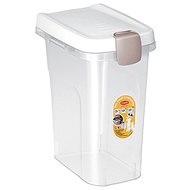 Stefanplast Pet food Container 33 × 22 × 41cm 15l White/Transparent for 6kg Kibble - Granule barrel