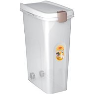 Stefanplast Pet food Container 45 × 27 × 61 cm 40 l biely/transparentný na 15 kg granúl - Zásobník na granule