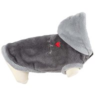 Zolux plush hoodie with hood grey - Sweater for Dogs