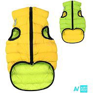 AiryVest bunda pre psov žltá/zelená M 45 - Oblečenie pre psov