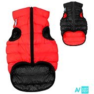AiryVest bunda pre psov červená/čierna M 40 - Oblečenie pre psov