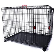 M-Pets Voyager Securo Lock Dog Cage on Wheels 61 × 48 × 46cm XXL - Dog Cage