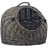 Shumee Crate, Natural Willow, Grey 50 × 42 × 40cm - Cat Carriers