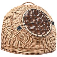 Shumee Natural Willow Crate 45 × 35 × 35cm - Cat Carriers