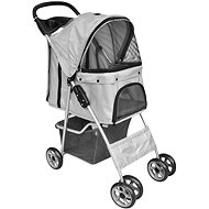 Shumee Folding Stroller for Dogs and Cats, Grey - Pet Stroller