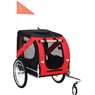 Shumee Dog bike trolley black and red - Dog Bicycle Trailer