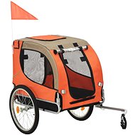 Shumee Bicycle trolley for dog orange-brown - Dog Bicycle Trailer