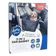 DUVO+ – Autosedačka pre psa čierna 2 v 1 45 × 39 × 30 cm - Prepravka pre psa