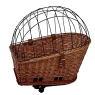 DUVO+ Wicker Bike Basket with Cushion - Dog Carriers