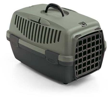 Stefanplast Gulliver 1 Green Line grey-green 48 × 32 × 31 cm plastic door - Dog Carriers