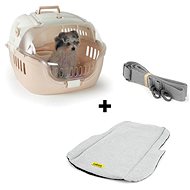 Loboo Bubble Sand pet crate + shoulder strap + mattress for crates - Dog Carriers