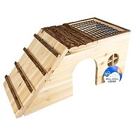 DUVO+ Wooden House for Small Rodents - House for Rodents