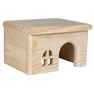 Trixie Guinea Pig House with Flat Roof 28 × 16 × 18cm - House for Rodents