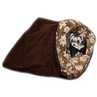 Marysa 3-in-1 for Ferrets Dark Brown/Brown Flowers - Snuggle Sack