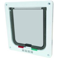 M-Pets DORAS cat door - 4 locking options - white - Cat Door
