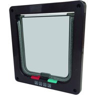 M-Pets DORAS cat door - 4 locking options - brown - Cat Door