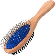 DOG FANTASY Brush DF Tips/Nylon Double-sided Wood L 23cm - Dog Brush