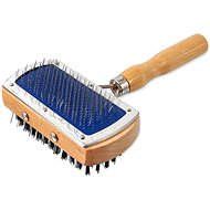 DOG FANTASY Brush DF Wire/Nylon Double-sided Square 17cm - Dog Brush