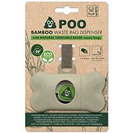 M-Pets POO Bamboo beige 5,5 × 4,1 × 8,2 cm - Dog Poop Bag Dispenser