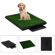 Shumee Toilet for dogs with container and artificial grass green 63 × 50 × 7 cm 2 pcs - Dog Toilet