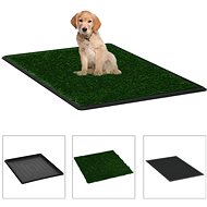 Shumee Toilet for Dogs with Dish and Artificial Grass Green 64 × 51 × 3cm - Dog Toilet