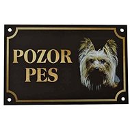 Cobbys Pet Attention Dog Yorkshire 17 × 11cm - Sign