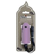 DUVO+ Bag dispenser with led light without battery purple 8,5 × 4 × 6cm - Dog Poop Bag Dispenser