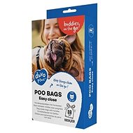 DUVO+ Dog waste bags with handles black 18 × 34,5cm 80pcs - Dog Poop Bags