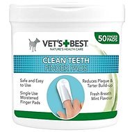 Vet´s Best Čistiaca utierka na zuby pre psov 50 ks - Hygienické utierky pre psov