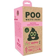 M-Pets POO Dog small excrement bags with rose scent 120 pcs - Dog Poop Bags