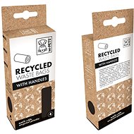 M-Pets Recycled excrement bags black with handles 60 pcs - Dog Poop Bags