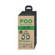 M-Pets POO recycled plastic excrement bags mint 120 pcs - Dog Poop Bags
