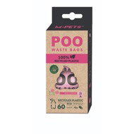 M-Pets POO excrement bags made of recycled plastic with rose scent 60 pcs - Dog Poop Bags