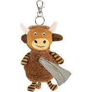 Pet Pro Plush key ring with bag tray - cow, 2 × 20 pcs - Dog Poop Bag Dispenser