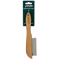 Crufts Thick bamboo hair comb, 21 cm - Kutyakefe