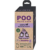 M-Pets POO poo bags made from recycled plastic, lavender-scented, 120 pieces - Dog Poop Bags