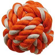 DOG FANTASY Cotton Ball Orange-White 12.5cm - Dog Toy
