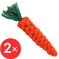 DOG FANTASY Carrot toy 20 cm 2 pcs - Dog Toy