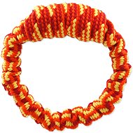 DOG FANTASY Puller Circle, Coloured 16cm - Dog Toy