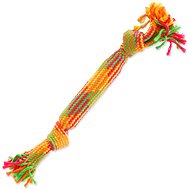 DOG FANTASY Puller, Coloured with Sound 40cm, 2 Knots - Dog Toy