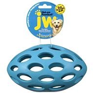 JW Pet Hol-EE Football Perforated Rugby Ball, Medium - Dog Toy