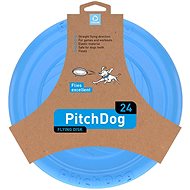 PitchDog Flying Disc for Dogs Blue 24cm - Dog Frisbee