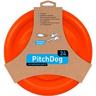 PitchDog Flying Disc for Dogs Orange 24cm - Dog Frisbee
