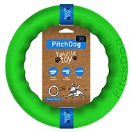PitchDog Training Ring for Dogs, Green 28cm - Dog Toy